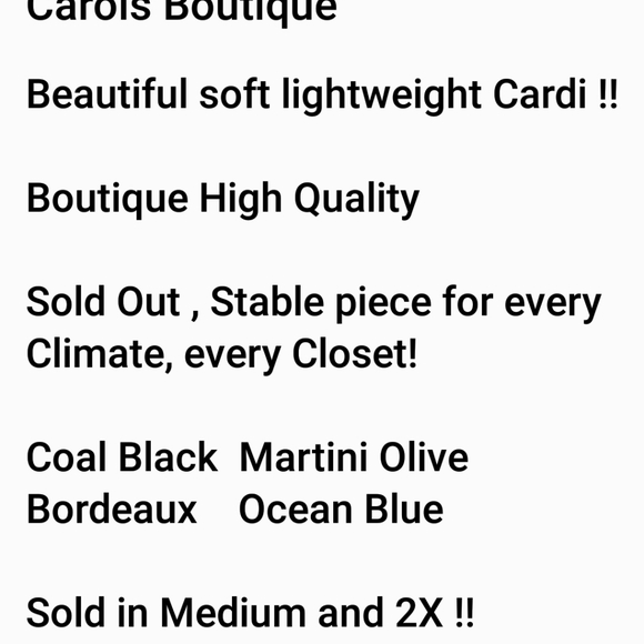 Exceptional Boutique Button Cardigans Plus Size - Picture 3 of 3